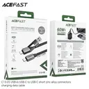 ACEFAST USB-A/USB-C to USB-C Charging Cable - 0.2M - Black image 7