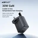 ACEFAST A24 USB-C Charging Plug - Black image 1
