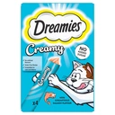 Dreamies Creamy Snack Cat & Kitten Treat with Salmon 4 x 10g image 0