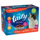 Morrisons Tasty Chunks in Jelly Meaty Feast 1-7 Years Adult 12 x 100g image 1