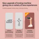 KONKA Handheld Steam Iron, 1400W Powerful Steam, 7-Hole Rapid Heating Panel, 25s Quick Heating, Dry & Steam Ironing, Lightweight & Safe image 3