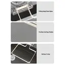 Maxcook Suction Cup Kitchen Drain Rack Sink Rack Garbage Strainer Sieve Rack - with 50 Nets - White image 2