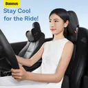 Baseus ComfortRide Series Car Cooling Headrest Cluster Black image 2