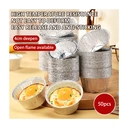 Maxcook 50pcs Aluminum Foil Baking Cups Disposable Cupcake Liners image 1