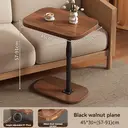 Huacan Table basse à hauteur ajustable à usage polyvalent en bois de noyer - 45 x 30 x 57-91 cm image 2