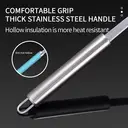 BJ 304 Stainless steel strainer, strainer, strainer, soybean milk strainer, strainer, fine mesh, foaming spoon, flour strainer, two piece set image 4