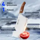 WANGMAZI Household Knife Kitchen Knife Three in One Steel Cutting Knife - Chopping and Cutting image 5
