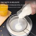 BJ 304 Stainless steel strainer, strainer, strainer, soybean milk strainer, strainer, fine mesh, foaming spoon, flour strainer, two piece set image 2