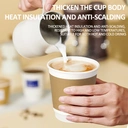 Maxcook 25pcs 280ml Disposable Coffee Cups with Lids for Hot & Cold Beverage,Leak-proof image 7