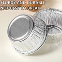 Maxcook 50pcs Aluminum Foil Baking Cups Disposable Cupcake Liners image 5