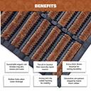 Coco & Coir Doormat Tough Guy Natural/Black image 2