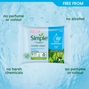 Simple Kind to Skin Micellar Cleansing Wipes Water Boost 20 Wipes image 2