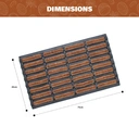 Coco & Coir Doormat Tough Guy Natural/Black image 4