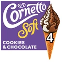 Cornetto Soft Ice Cream Cone Cookie & Chocolate 4x 140 ml image 3