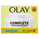 OLAY Complete Moisturise & Glow Day Cream For Sensitive Skin with SPF15, 50ml image 1
