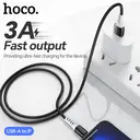 HOCO X82 PD 20W USB-C to Lightning Charging Cable - 1M - Black image 2