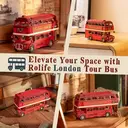Robotime Rolife Puzzle 3D en bois autobus de Londres 19,4 x 7,8 x 11,3 cm, 1 pièce, décoration à la maison, décoration d’étagère,Cadeaux artisanaux pour adultes et adolescents,Jouets éducatifs image 3