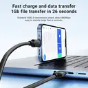 ACEFAST C16-04 USB-A to USB-C 3A Charging Cable - 1.2M - Black image 3