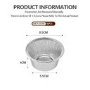 Maxcook 50pcs Aluminum Foil Baking Cups Disposable Cupcake Liners image 3