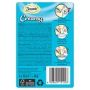 Dreamies Creamy Snack Cat & Kitten Treat with Salmon 4 x 10g image 2