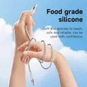 HOCO X99 60W Crystal Junction Silicone Charging Cable - USB-C to USB-C - Grey image 2