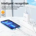 HOCO X83 60W USB-C to USB-C Charging Cable - 1M - White image 4