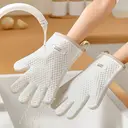 COOKER KING Anti-scald Glove - Anti-skid Longer and Thicker - Cream White - Right Hand image 3