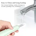 Qiweiny Dual-Mode Blackhead Remover Tools- Skin Scrubber Face Spatula | Battery/Handheld Face Scraper for Deep Cleansing, Skin Care Tool for Men and Women (Green) image 2