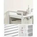 SONGMICSHOME wasmand met compartimenten en plank van oxfordstof image 3