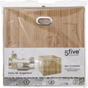 5five Panier de rangement en bambou 31 x 31 cm image 1