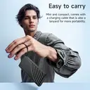 HOCO J129 5000mAh Power Bank – Built-in USB-C Cable - Black image 5