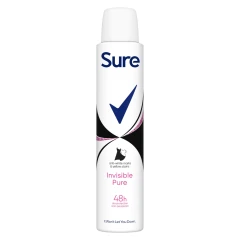 Sure  Anti-Perspirant Aerosol Invisible Pure 200ml