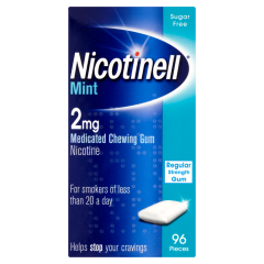 Nicotinell Mint 2mg Medicated Chewing Gum Regular Strength 96 Pieces