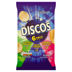 Discos Variety Multipack Crisps 6 Pack