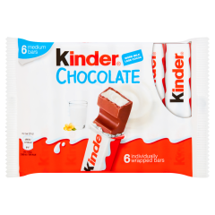 Kinder Chocolate Snackbars 6X21g 126g