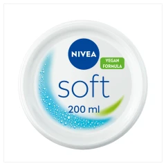 NIVEA  Soft Moisturiser Face Body & Hands 200ML