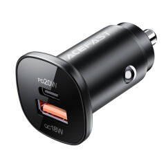 ACEFAST B1 Mini Car Charger | Dual USB-C+USB-A Fast Charging 38W