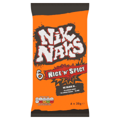 Nik Naks Nice 'N' Spicy Multipack Crisps 6 Pack