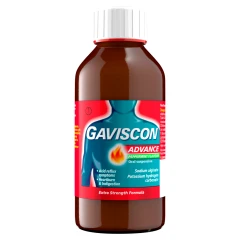 GAVISCON ADVANCE LIQUID HEARTBURN RELIEF PEPPERMINT 300ML