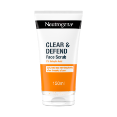 NEUTROGENA Clear & Defend Facial Scrub 2% Salicylic Acid (1x 150ml)