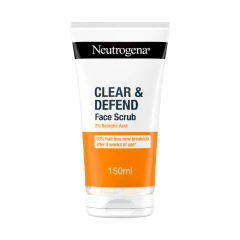 NEUTROGENA Clear & Defend Facial Scrub 2% Salicylic Acid (1x 150ml)