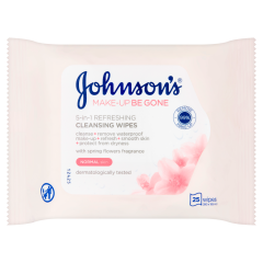 Johnson's Make-Up Be Gone 5-in-1 Refreshing Cleansing Wipes 25 Wipes