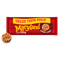 Maryland Choc Chip Cookies Twin Pack 400g