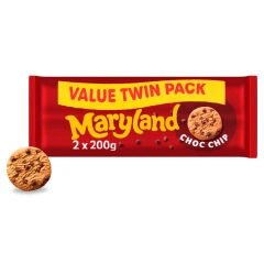 Maryland Choc Chip Cookies Twin Pack 400g