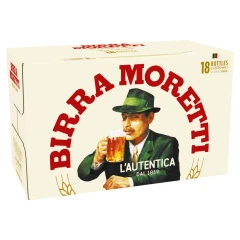 Birra Moretti Lager Beer Bottle 18x330ml