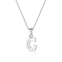 Ever Faith 925 Sterling Silver Initial Necklace CZ 26 Letters Alphabet Personalized Charm Pendant Necklace, Jewellery Gifts for Women Mom Girls Teen Anniversary Birthday Mothers Day Xmas Valentines