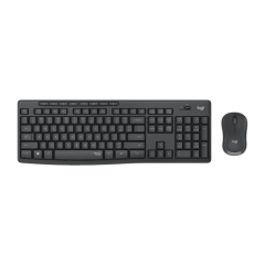 Logitech Wireless Mouse & Keyboard Combo with SilentTouch Technology - Black