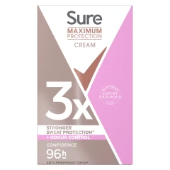 Sure Maximum Protection Anti-Perspirant Cream Confidence 45 ml