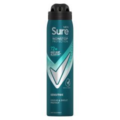 Sure Men Nonstop Protection Anti-Perspirant Aerosol Sensitive 250 ml