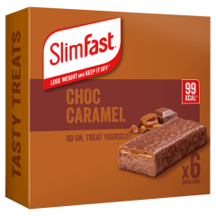 SlimFast Chocolate Caramel Treats Snack Bars 6 x 26g (156g)